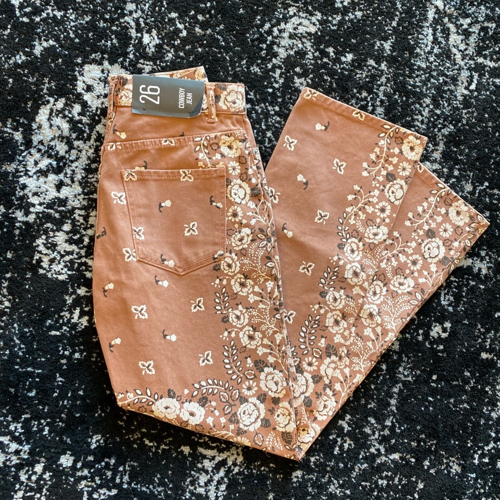 Western Floral Urban Outfitters Jeans NWT